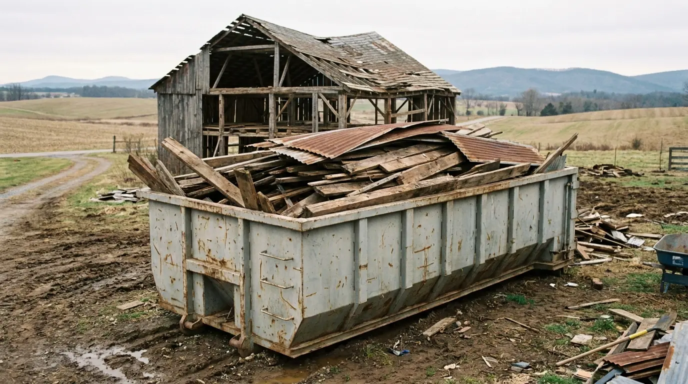 Dumpster Rentals in Connell, WA — detailed close-up